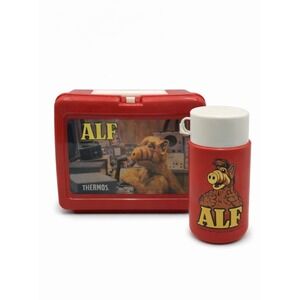 THERMOS ALF Vintage Lunch Box & Vacuum Bottle Set – 1987 –‎ Excellent Condition